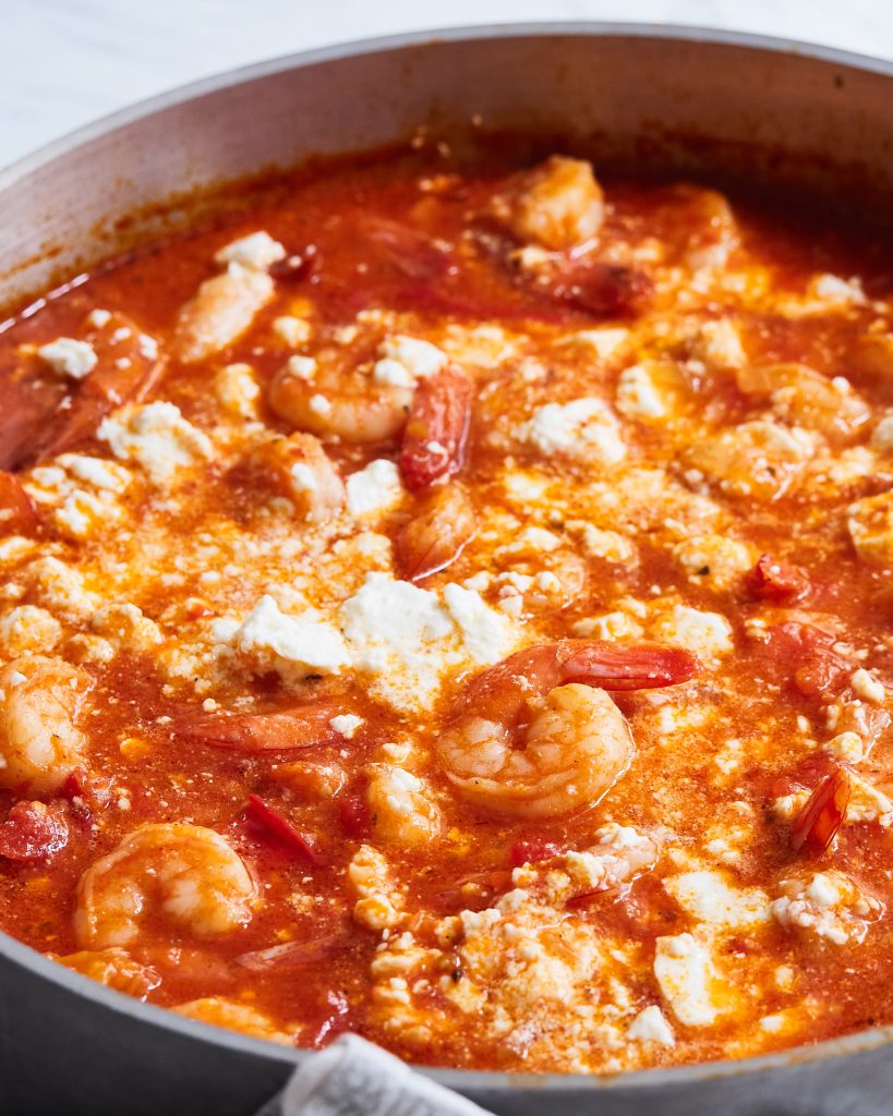 Shrimp Saganaki - The Greek Staple [VIDEO] - Delice Recipes