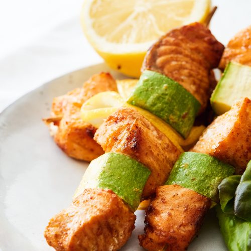 Air Fryer Salmon Skewers Recipe