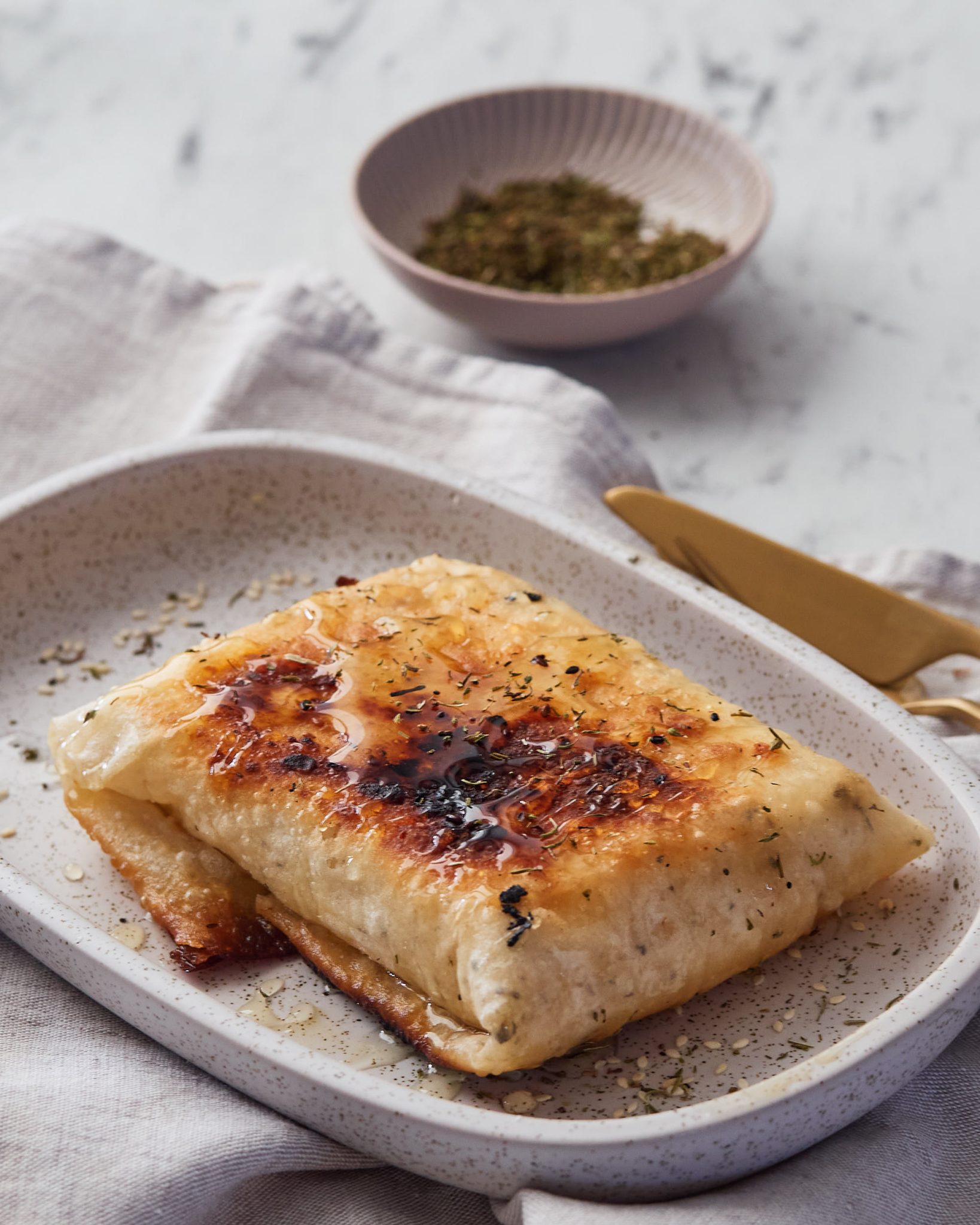 Feta-wrapped puff pastry recipe
