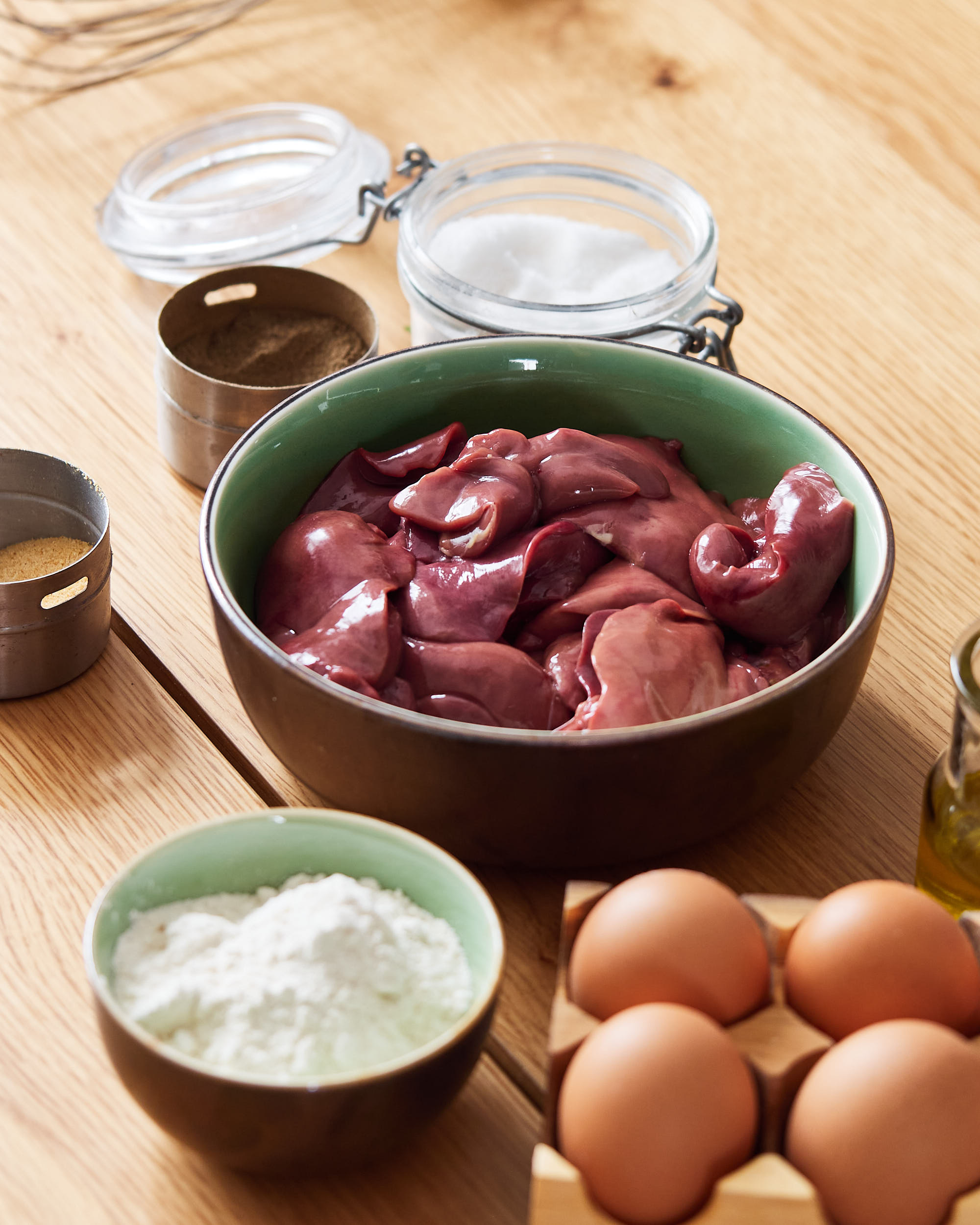 Air Fryer Chicken Liver Ingredients