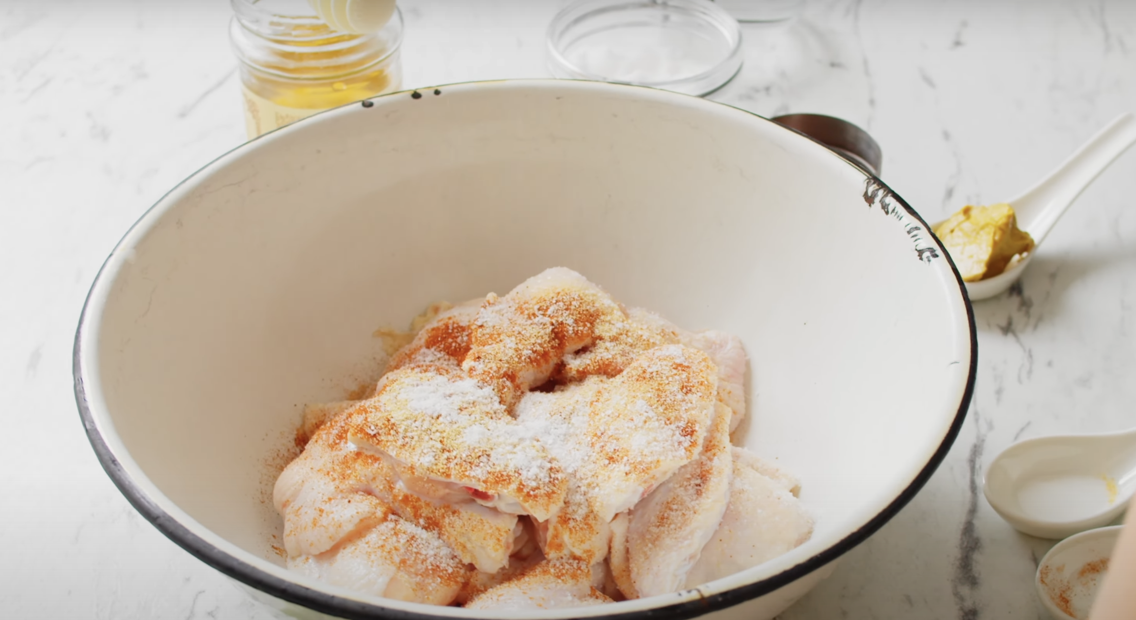 Air Fryer honey mustard chicken wings recipe step 1