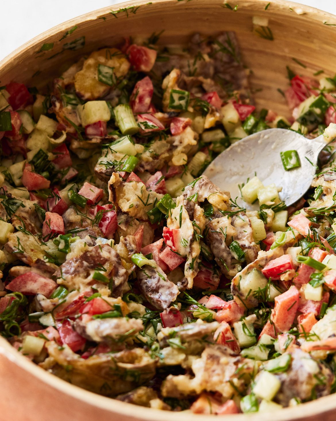 Smashed Potatoes with Homemade Mayo Recipe