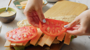 Veggie Sandwich with Chick-fil-A Sauce Recipe Step 2