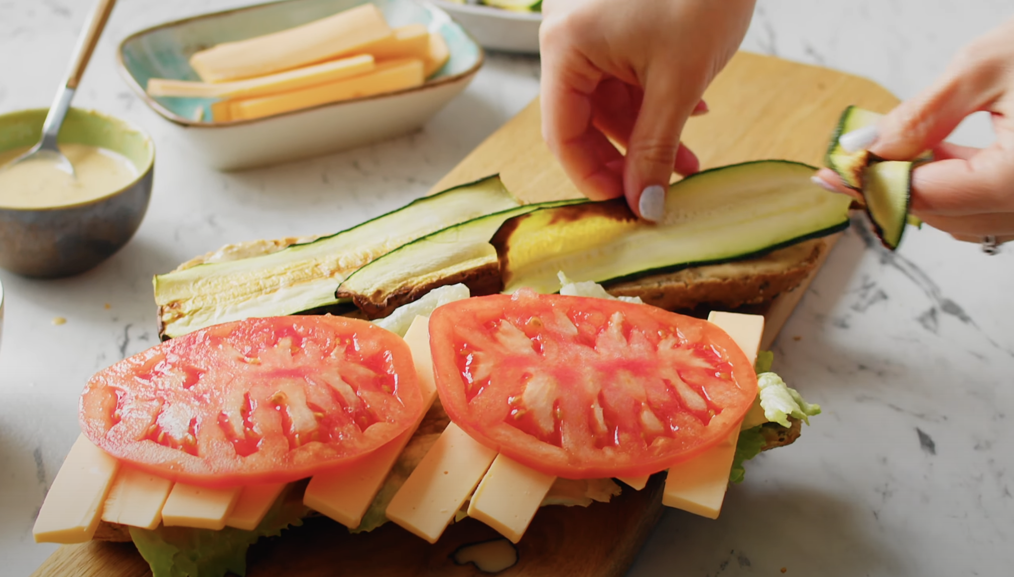 Veggie Sandwich with Chick-fil-A Sauce Recipe Step 3