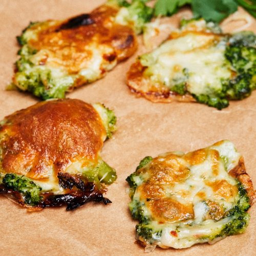 Air Fryer Keto Cheese Smashed Broccoli Recipe