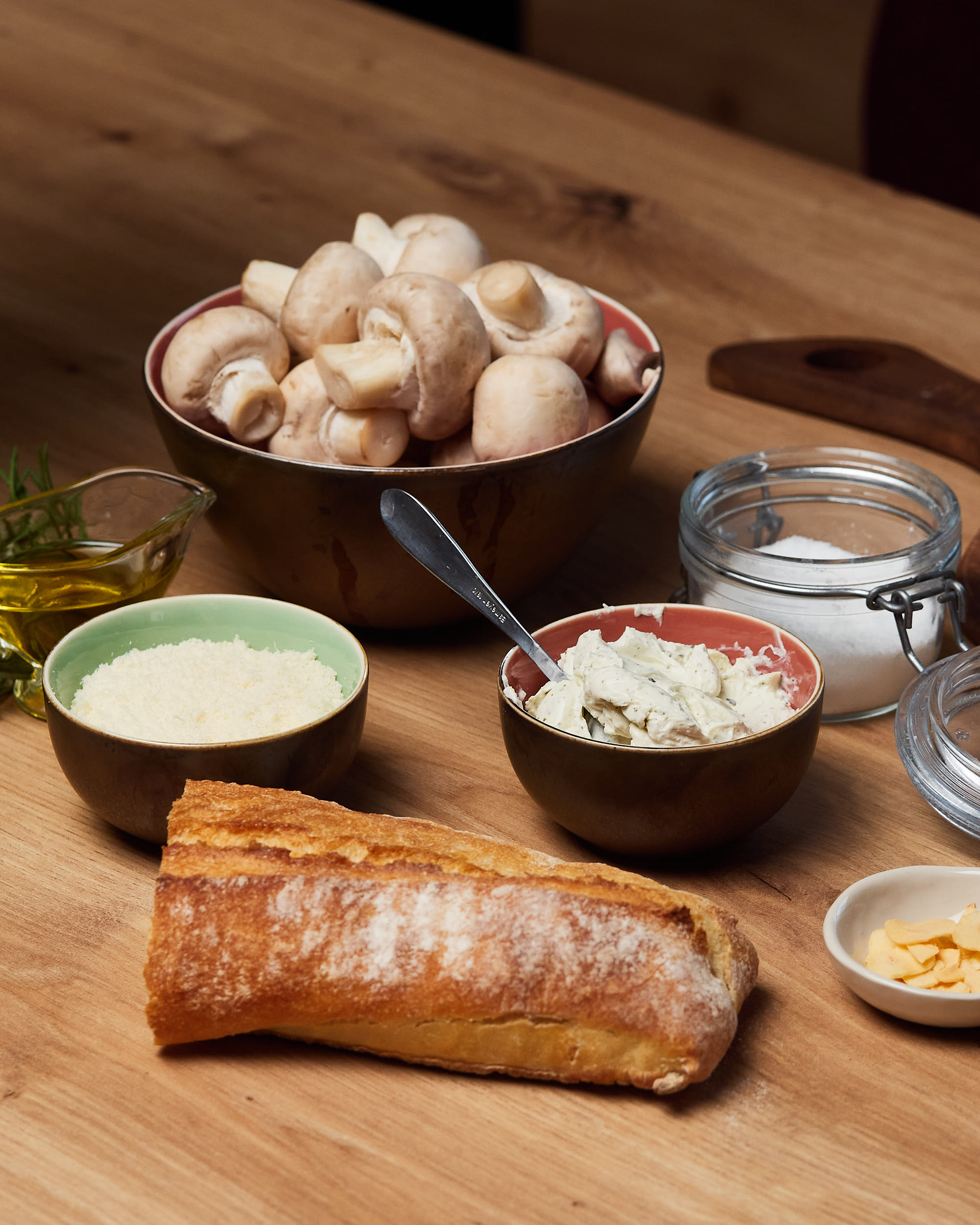 Air Fryer Mushroom Sandwich Recipe Ingredients