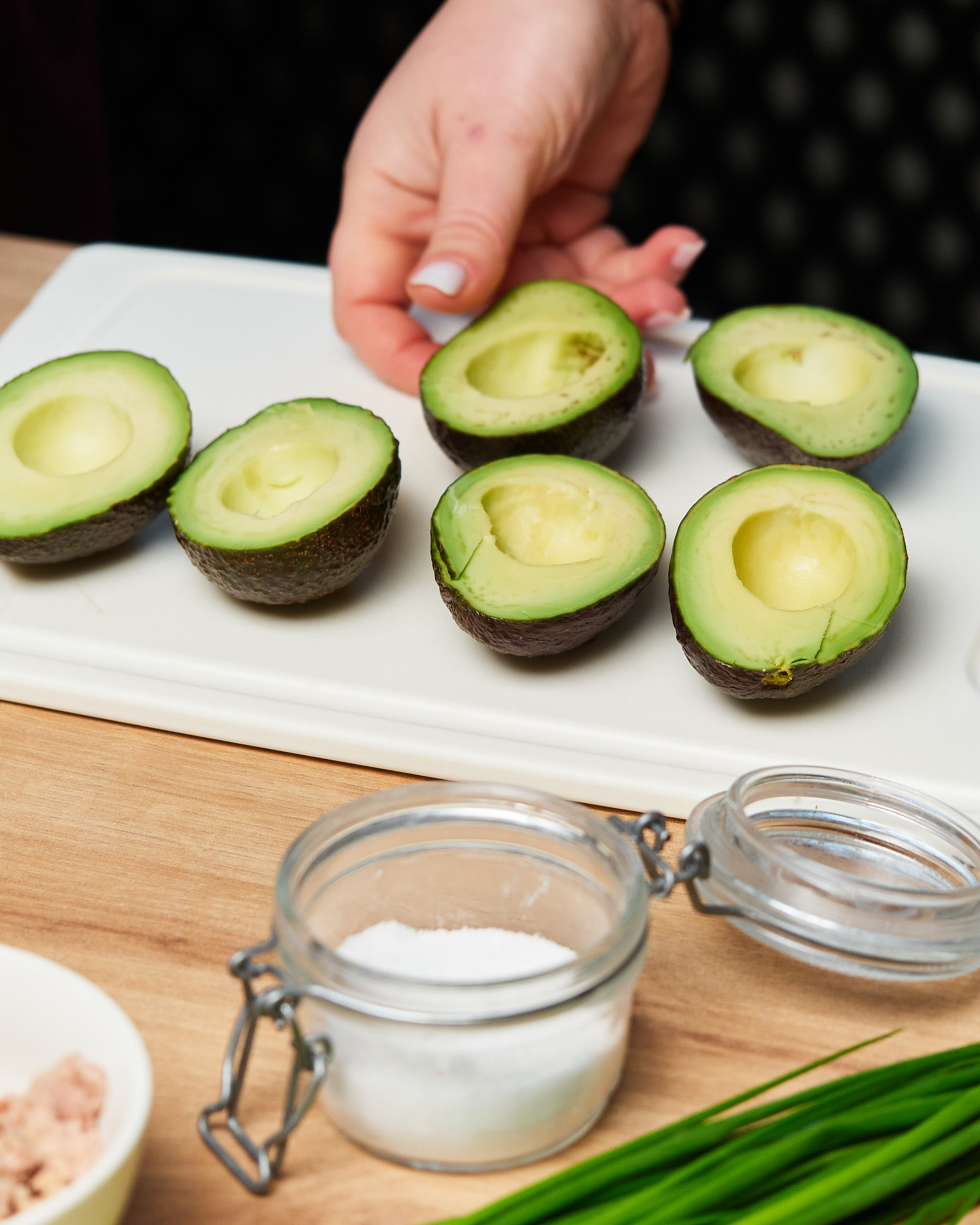 Keto Stuffed Avocados Recipe Step 1